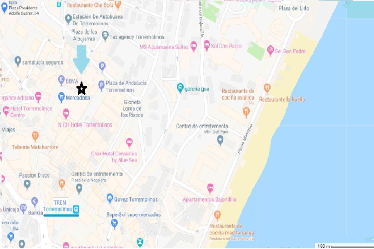 Estudio En Torremolinos, Plaza De Andalucia Exteriör bild